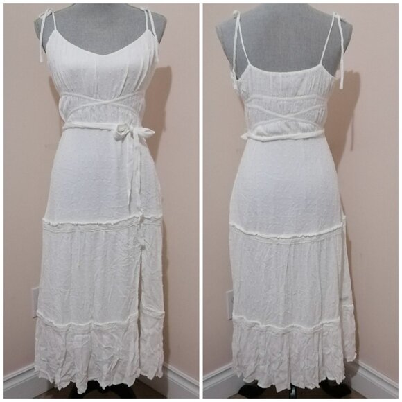 Paige Inesa Midi Dress in White - Picture 1 of 16